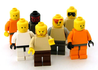 Men made of Lego